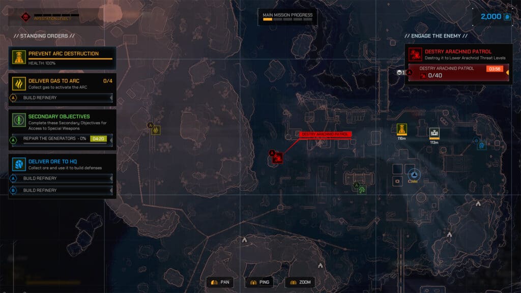 Map Screen Patrol Objective