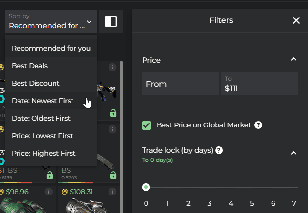 How to buy Steam Deck 25% cheaper from Steam Store 12 DMarket filtering options