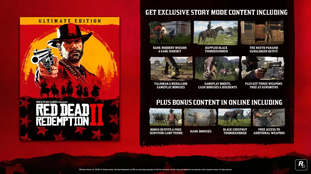 Red Dead Redemption 2: Ultimate Edition Bonuses Included